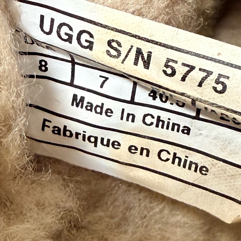 UGG Ansley Slippers Women’s 8 Dusty Rose Mauve Suede Shearling Moccasin - Picture 5 of 5